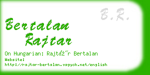 bertalan rajtar business card